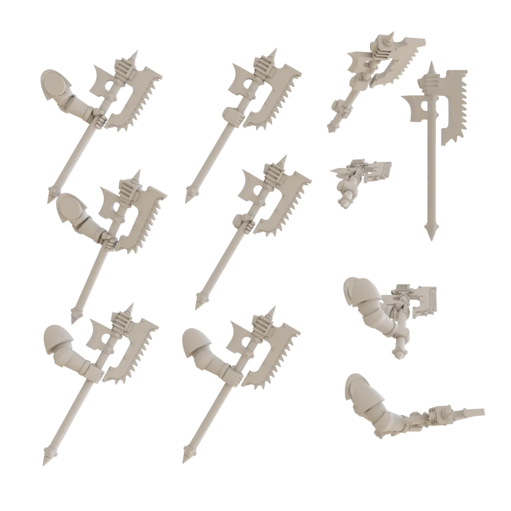 Excoriator Chainaxe Weapon Upgrades (World Eaters, Rampager Squad)