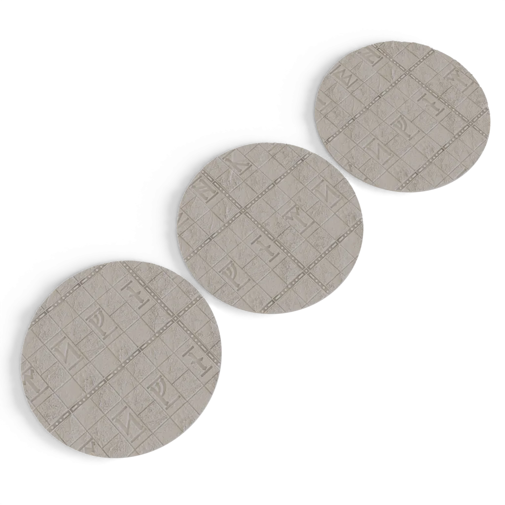 Dwarven Rune Base Toppers - for 100mm Round Bases