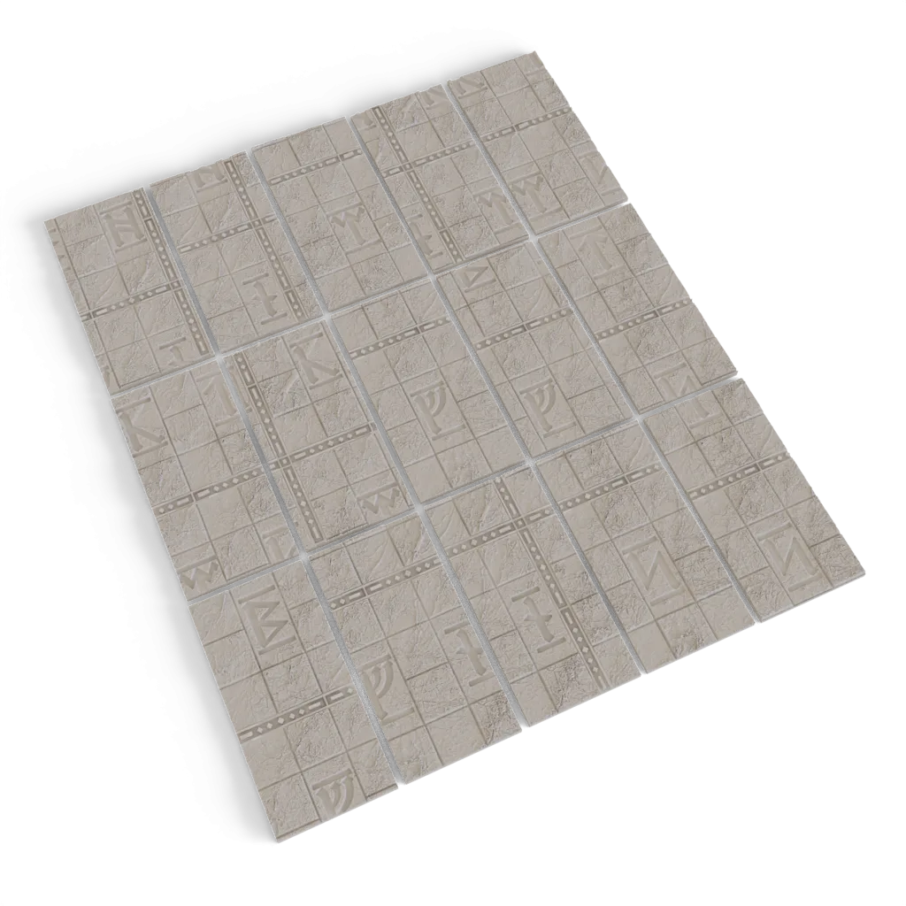 Dwarven Rune Base Toppers - for 30mm by 60mm Square Bases