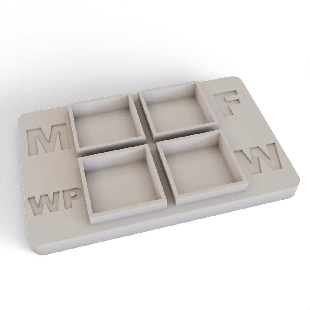 Middle-Earth (LoTR) - Might, Fate, Willpower, Wounds Dice Holder (for 16mm Dice)