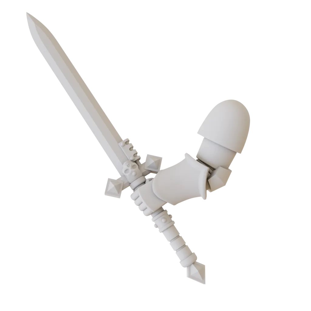 Terranic Greatsword and Heavy Bolt Pistol Arms (Dark Angels, Primaris)