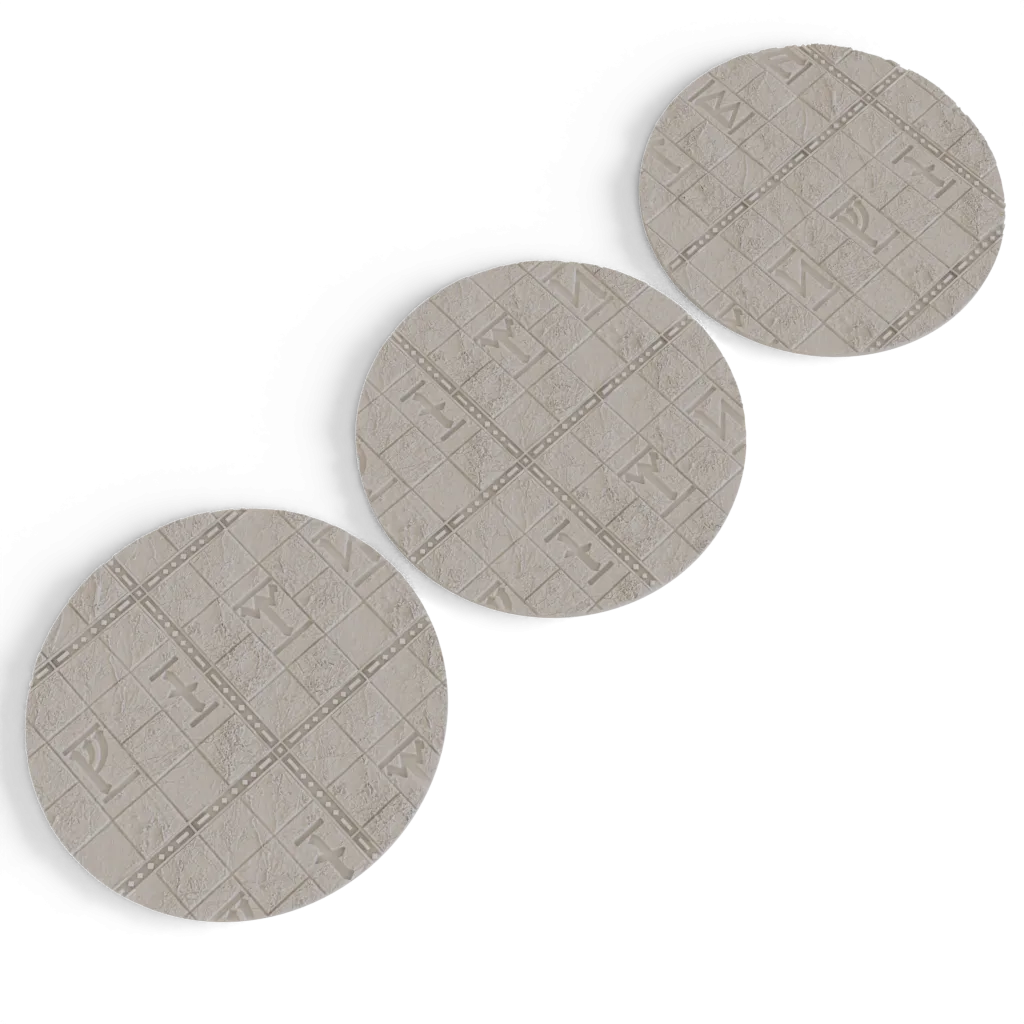 Dwarven Rune Base Toppers - for 90mm Round Bases